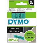 Dymo 45019 černý tisk/zelený podklad, 7m, 12mm – Zbozi.Blesk.cz