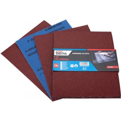 Plátno smirkové WESTBERG 230x280mm P40 10ks – Zboží Dáma