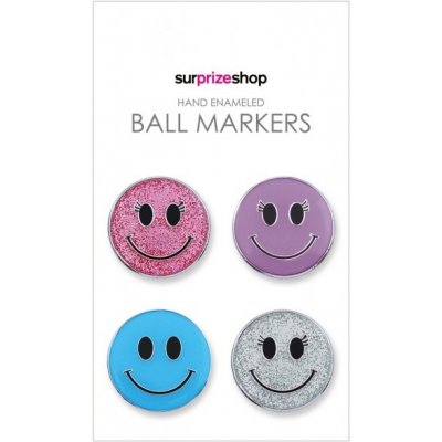 Girls Golf Sisters in Law 3+1 Smiley Ballmarker