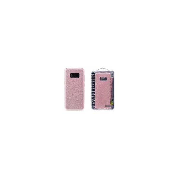 Pouzdro a kryt na mobilní telefon Pouzdro REMAX Etui Glitter Samsung G955 Galaxy S8 Plus růžová 46707