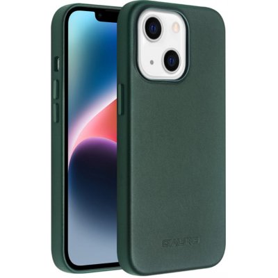 AppleMix Kryt QIALINO pro Apple iPhone 14 Plus - podpora MagSafe - kožený - zelený