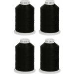 Ariadna Overlocková nit, 4 kusy - černá – Zboží Dáma