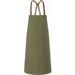 Karlowsky Pohodlná zástěra s popruhy přes ramena pro odlehčení při práci zelená mechová Pantone 4229C 70x85cm KY054 – Hledejceny.cz