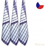 Sleep-well TRADIČNÍ KÁRO 50 x 70 cm FIALOVÁ 3 ks – Zboží Dáma