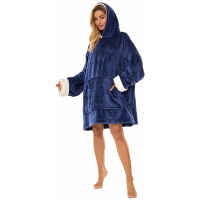 L&L pončo dámské 2467 modrá – Zboží Dáma