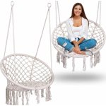 Sofotel Závěsné zahradní křeslo houpačka BOHO béžové – Zboží Dáma