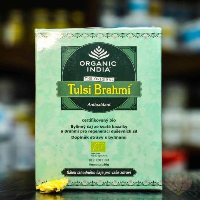 Organic India Tulsi Brahmi sypaný 50 g – Zbozi.Blesk.cz