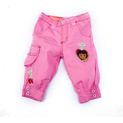 TV Mania dívčí dětské tříčtvrteční kalhoty Dora růžové