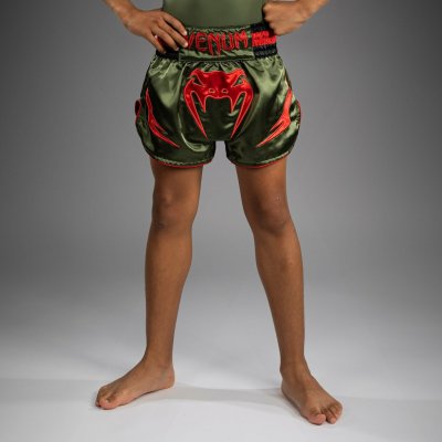 Muay Thai šortky Venum Inferno Army Green/Orange – Hledejceny.cz