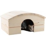 Vlastimil Morávek Domek dřevo králík obloukovitá střecha 30 x 22 x 16 cm – Sleviste.cz