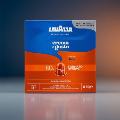 Lavazza Crema e Gusto Forte Alu kapsle do Nespresso 80 ks – Sleviste.cz