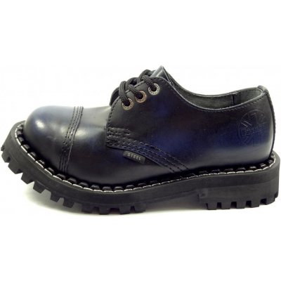 Steel boty 3 dírky 101/102/O black modrá – Zboží Dáma