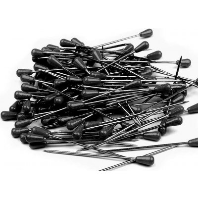 Špendlíky délka 60 mm čalounické - černá (100 ks) – Sleviste.cz