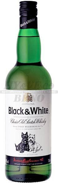 Black & White Whisky 40% 0,7 l (holá láhev)