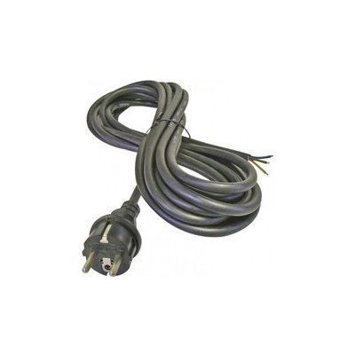 Flexo šňůra 5m 3x1 napájecí kabel gumový černý H05RR-F Precon