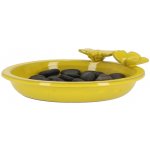 Esschert Design Miska s včelkou a motýlem 27 x 9 cm žlutá – Zboží Mobilmania