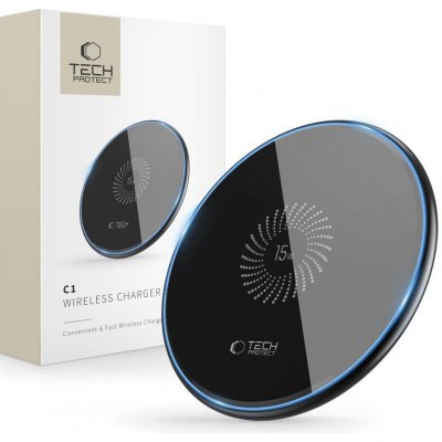 Tech-Protect Rychlá bezdrátová nabíječka - Tech-Protect, C1 15W Black – Zboží Živě
