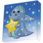 DOTZIES Diamantové malování Dráčkův čas spát 22 x 22 cm – Sleviste.cz