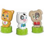 CLEMENTONI BABY Soft Clemmy Hrací sada s knížkou Milá zvířátka – Zboží Dáma