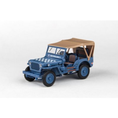 Cararama Ton Military Vehicle Blue With Sandy Soft Top 1:43 – Hledejceny.cz