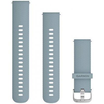 Garmin Řemínek Quick Release 20mm, silikonový šedomodrý,stříbrná přezka 010-12691-05 – Zbozi.Blesk.cz