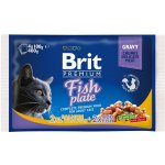 Brit cat Premium Fish Plate 4 x 100 g – Sleviste.cz