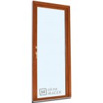 Kömmerling balkonové dveře 70 AD OS levé zlatý dub/bílá 70 x 210 cm oboustranná klika + FAB + hliníkový práh – Hledejceny.cz