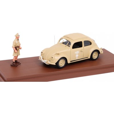 Volkswagen Beetle Africa Korps 1941 s figurkou Erwina Rommela Rio Models 1:43