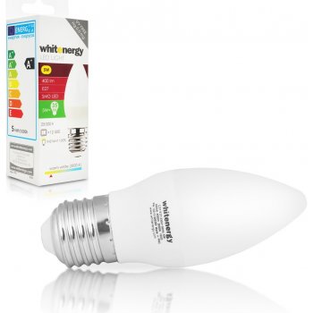 Whitenergy LED žárovka SMD2835 C37 E27 5W teplá bílá