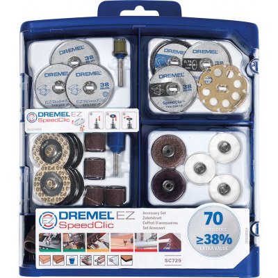 DREMEL EZ SpeedClic sada univerzálního příslušenství 70 ks 2615E725JA – HobbyKompas.cz