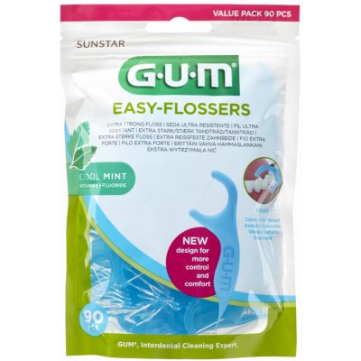 GUM Easy Flossers Cool Mint 90 ks