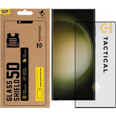 Tactical Glass Shield 5D sklo pro Samsung Galaxy S23 Ultra Black, 57983113667 – Zboží Mobilmania