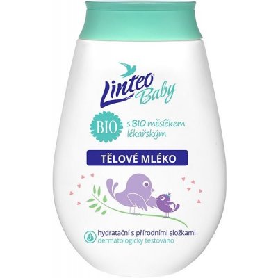 LINTEO BABY Tělové Mléko s Bio měsíčkem lékařským 250 ml