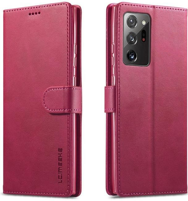 Pouzdro IMEEKE PU kožené peněženkové Samsung Galaxy Note 20 Ultra - červené