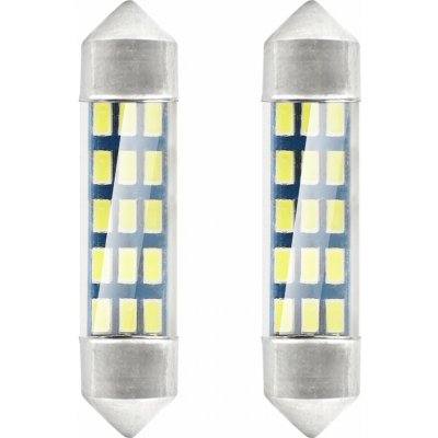 LED STANDARD 3014 15SMD Festoon C5W C10W C3W 39mm White 12V, AMiO 01091 – Hledejceny.cz