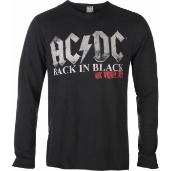 tričko metal AMPLIFIED AC-DC Back in Black World Tou černá