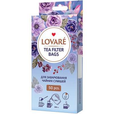Papírové čajové filtry Lovaré 50 ks – Hledejceny.cz