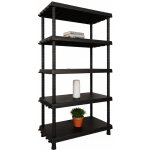Mamutex Vario Regál 1645 x 920 x 450 mm 5 polic černý – Zboží Mobilmania