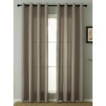 MKLuzkoviny.cz Závěsy Zara šedohnědá – 140 × 280 cm (2 ks) – Zboží Dáma