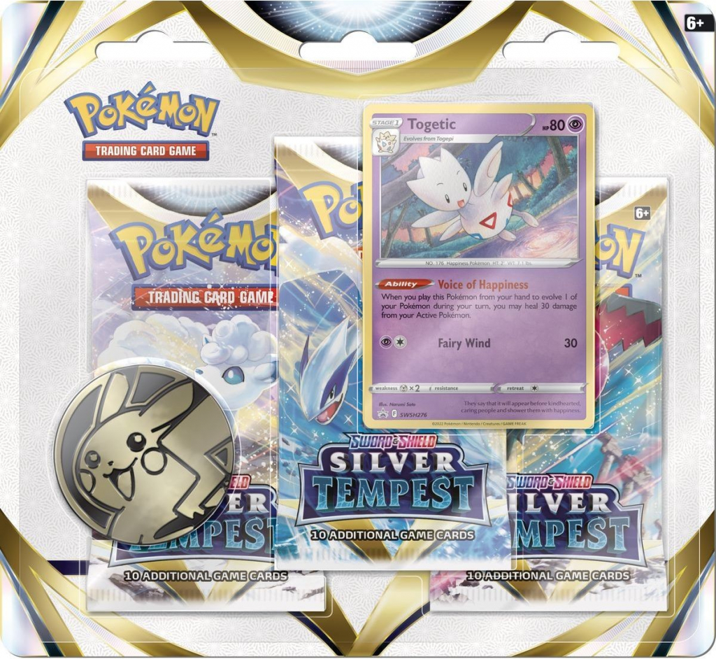 Pokémon TCG Silver Tempest 3 Pack Blister booster Togetic