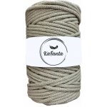 Bavlněná šňůra KaFanta 5 mm - tmavě béžová – Sleviste.cz