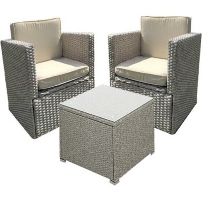 Melfin Sedací souprava FELIX šedá – Zboží Dáma