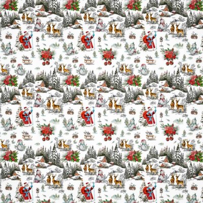 Sareha Ubrus PVC s textilním podkladem vánoční 1698-00 zasněžená krajina š.140cm – Hledejceny.cz