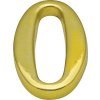 Domovní číslo Domovní číslo "0", Výška 5 cm, Zlatá, OLV