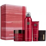 Rituals The Ritual Of Ayurveda sprchová pěna The Ritual Of Ayurveda 200 ml + tělový krém The Ritual Of Ayurveda 100 ml + tělový peeling The Ritual Of Ayurveda 125 g + vonná svíčka dárková sada – Zboží Dáma