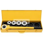 Rems Závitnice ruční EVA SET se závitořeznými hlavami 1/2", 3/4", 1", 5/4", plechový kufr 520015 – Hledejceny.cz