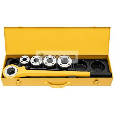 Rems Závitnice ruční EVA SET se závitořeznými hlavami 1/2", 3/4", 1", 5/4", plechový kufr 520015 – Hledejceny.cz
