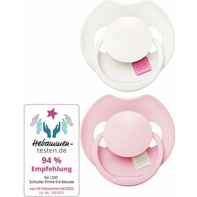 Lovi Dudlík silikonový dynamický Prime 2ks Rose/Rose Cream – Zboží Dáma
