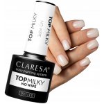 Claresa UV/LED Top Milky No Wipe gelový vrchní lak na nehty 5 g – Sleviste.cz