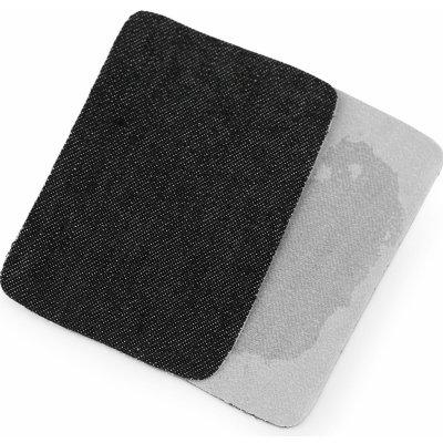 Stoklasa Klasická nažehlovací záplata modrá jeans RIFLOVÁ, textilní bavlněná 740371/7, jednobarevná černá, 5,3x7,9cm, 10 kusů v balení – Zbozi.Blesk.cz